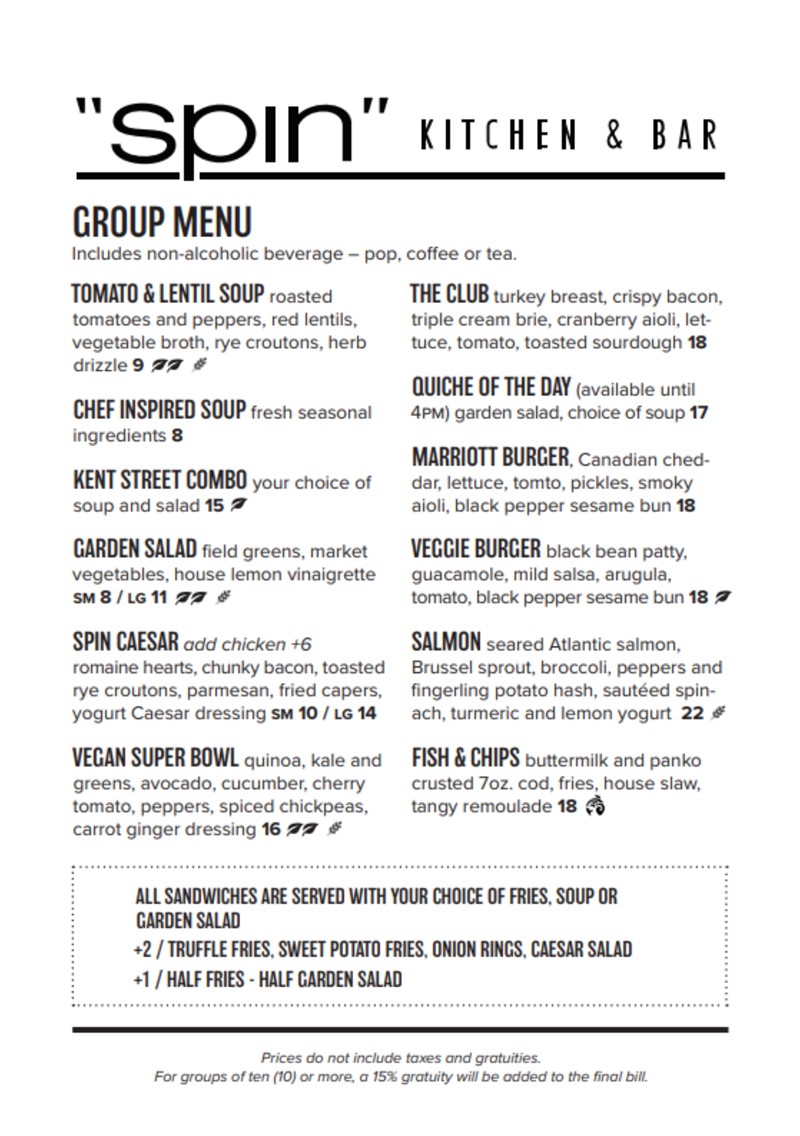 Group Menu
